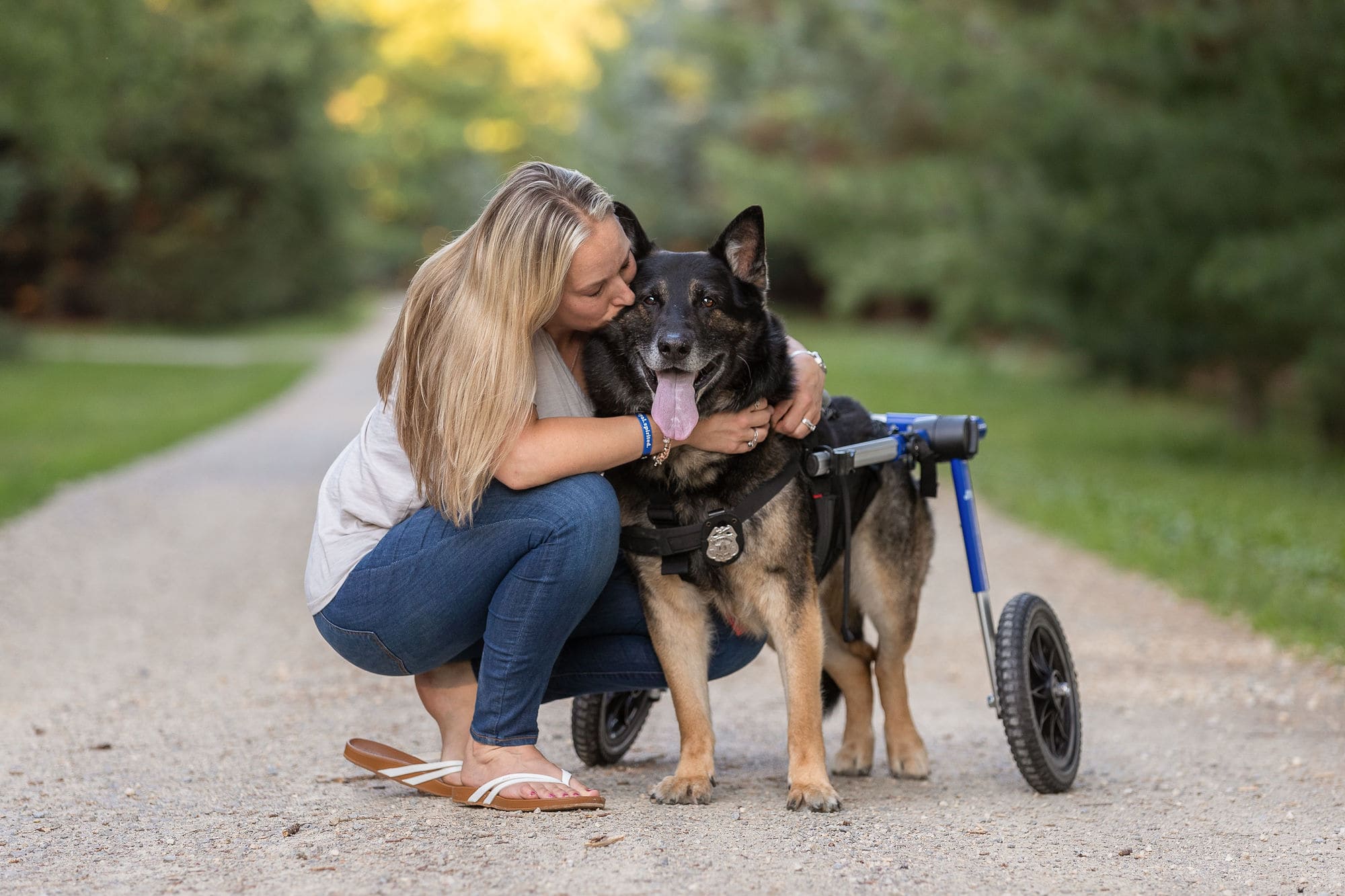 k9 bane with owner holly shadow dog photography